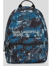 Karl Lagerfeld - Digital Print Nylon Backpack - Lyst