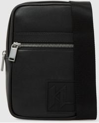 KARL LAGERFELD - Sac Bandoulière Avec Écusson Monogram, Homme, Taille - Lyst