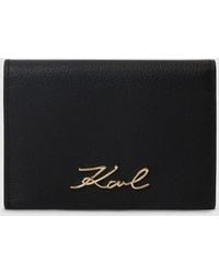 KARL LAGERFELD - K/Signature Bifold Cardholder - Lyst