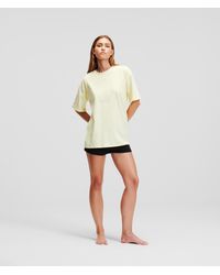 Karl Lagerfeld - K/ikonik Shorts And T-shirt Pajama Set - Lyst