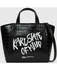 KL Jeans - Karl Quote Mini Tote Bag - Lyst