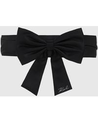 KARL LAGERFELD - K/Signature Bow Belt - Lyst