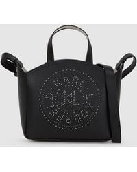 KARL LAGERFELD - K/Circle Small Studded Tote Bag - Lyst