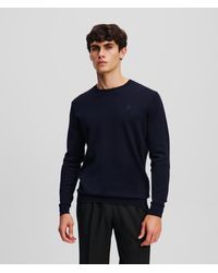 Karl Lagerfeld - Karl Kameo Pullover Mit Rundhalsausschnitt, Mann, Größe - Lyst