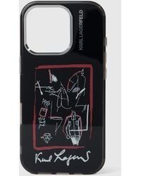 KARL LAGERFELD - Karl Sketches Iphone 16 Pro Case - Lyst