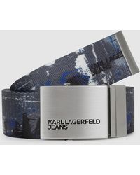 KL Jeans - Graffiti Print Webbing Belt, Multicoloured - Lyst