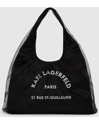 KARL LAGERFELD - Rue St-Guillaume Mesh Hobo Bag - Lyst