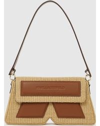 KARL LAGERFELD - Ikon K Woven Shoulder Bag - Lyst