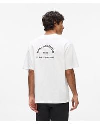 KARL LAGERFELD - Rue St-Guillaume Relaxed T-Shirt - Lyst