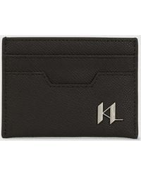 KARL LAGERFELD - K/Monogram Leather Cardholder - Lyst