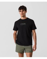 KARL LAGERFELD - Ombré Logo Beach T-Shirt - Lyst