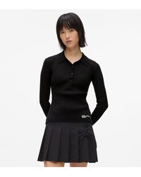KL Jeans - Long-Sleeved Knitted Polo Shirt - Lyst