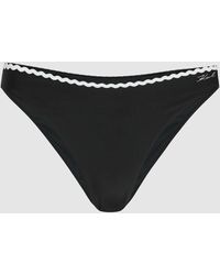 Karl Lagerfeld - Culotte De Bikini À Volants, Femme, Taille - Lyst