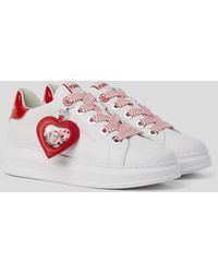 Karl Lagerfeld - Kapri Sneakers Mit Valentinstagsanhänger - Lyst