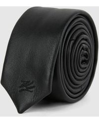 KARL LAGERFELD - K/Autograph Leather Tie - Lyst