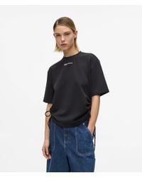 KL Jeans - Tie Detail Ruched T-Shirt - Lyst