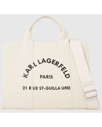 KARL LAGERFELD - Rue St-Guillaume Medium Square Tote Bag - Lyst