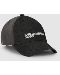 KL Jeans - Two-Tone Dark Denim Cap - Lyst