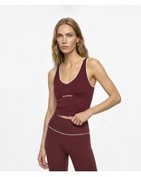 KARL LAGERFELD - Contrast Piping Athleisure Tank Top - Lyst