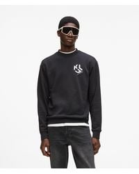 KL Jeans - Monogram Patch Sweatshirt - Lyst