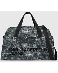 KL Jeans - Nylon Graffiti Print Gym Bag - Lyst