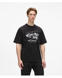 KARL LAGERFELD - Après Ski Club T-Shirt - Lyst