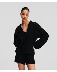 Karl Lagerfeld - Kl Monogram Knitted Sweater - Lyst