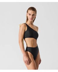 KARL LAGERFELD - Signature Bow Swimsuit - Lyst
