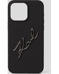 Karl Lagerfeld - Coque De Protection K/signature Pour Iphone 15 Pro Max - Lyst