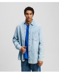 Karl Lagerfeld - Denim Overshirt - Lyst