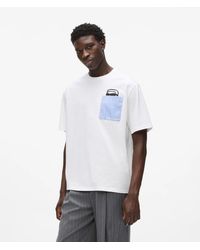 KARL LAGERFELD - Ikon Peeking Pocket T-Shirt - Lyst