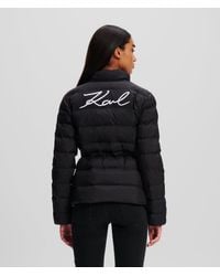 Karl Lagerfeld - Signature Ultraleichte Steppjacke - Lyst