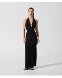 KARL LAGERFELD - Signature Metallic Maxi Beach Dress - Lyst