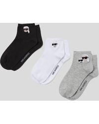 Karl Lagerfeld - Ikon Short Socks – 3-Pack - Lyst