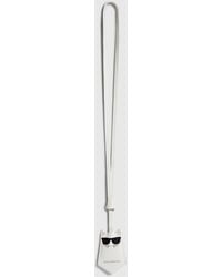 KARL LAGERFELD - Ikon Choupette Lanyard Keychain - Lyst