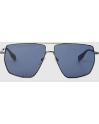 KARL LAGERFELD - Logo Rectangular Sunglasses - Lyst