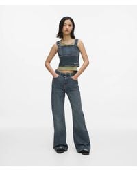 KL Jeans - Belted High-Rise Flared Jeans - Lyst
