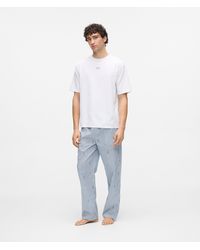 KARL LAGERFELD - Striped Pajama Set - Lyst