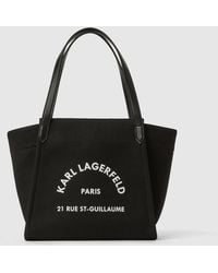 KARL LAGERFELD - Rue St-Guillaume Winged Tote Bag - Lyst