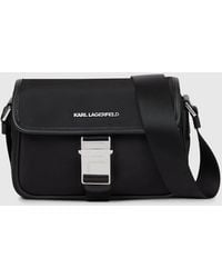 KARL LAGERFELD - K/Nylon Buckle Messenger Bag - Lyst