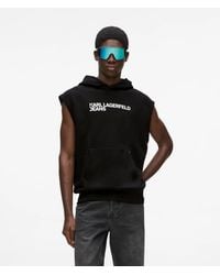 KL Jeans - Sleeveless Logo Hoodie - Lyst