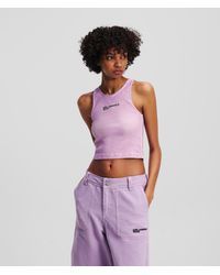 KL Jeans - Washed Ribbed Tank Top - Lyst