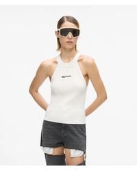KL Jeans - Knitted Racer Tank Top - Lyst