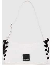 KL Jeans - Nylon Lace-Up Shoulder Bag - Lyst