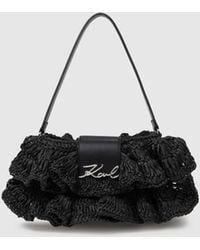 KARL LAGERFELD - K/Signature Ruffle Shoulder Bag - Lyst