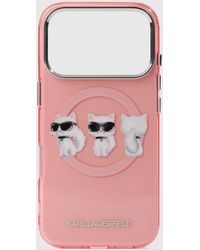 KARL LAGERFELD - Ikon Choupette Trio Iphone 17 Pro Case - Lyst