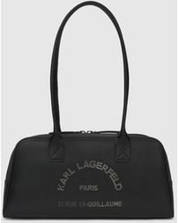 KARL LAGERFELD - K/Daily Leather Bowling Bag - Lyst