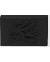 KARL LAGERFELD - K/Autograph Patch Bifold Wallet - Lyst