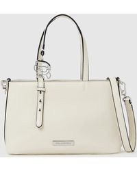 KARL LAGERFELD - Ikon Smooth Small Tote Bag - Lyst