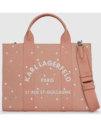 KARL LAGERFELD - Exclusive Rue St-Guillaume Faux-Pearls Medium Tote Bag - Lyst